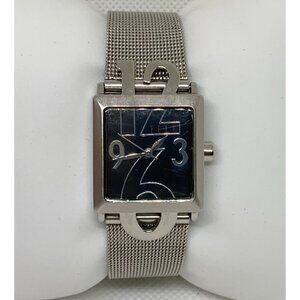 Elle women’s watch silver tone black dial 23mm quartz analog running